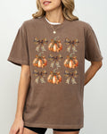 Leopard Print Pumpkins, Coquette Ribbons And Bows Halloween Autumn Fall Comfort Colors Tee