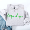 Lucky Ribbon Coquette Bow Leprechaun St Patrick's Day Shamrock Clover Holiday Sweatshirt