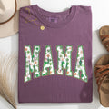 Mama Colorful Shamrocks St Patrick's Day Leprechaun Clover Theme Comfort Colors Tee