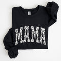 Mama Dalmatian Print Varsity Retro Vintage Bold Graphic Statement Cozy Everyday Wear Sweatshirt