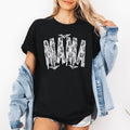 Mama Faux Lace Halloween Coquette Vintage Goth Glam Dark Romance Midnight Boudoir Couture Graphic Tee