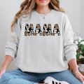 Mama Leopard Cow Print Classic Animal Print Mother's Day Cozy Soft Fleece Sweatshirt
