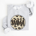Mama Leopard Print Circle Western Cowboy Spirit Collection For The Modern Western Mama Sweatshirt
