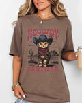 Meowdy Partner Cowboy Cat Cowgirl Howdy Yee Haw Western Country Comfort Colors Tee