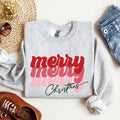 Merry Christmas Retro Santa Xmas Winter Festive Holiday Cheer Cozy Classic Seasonal Sweatshirt