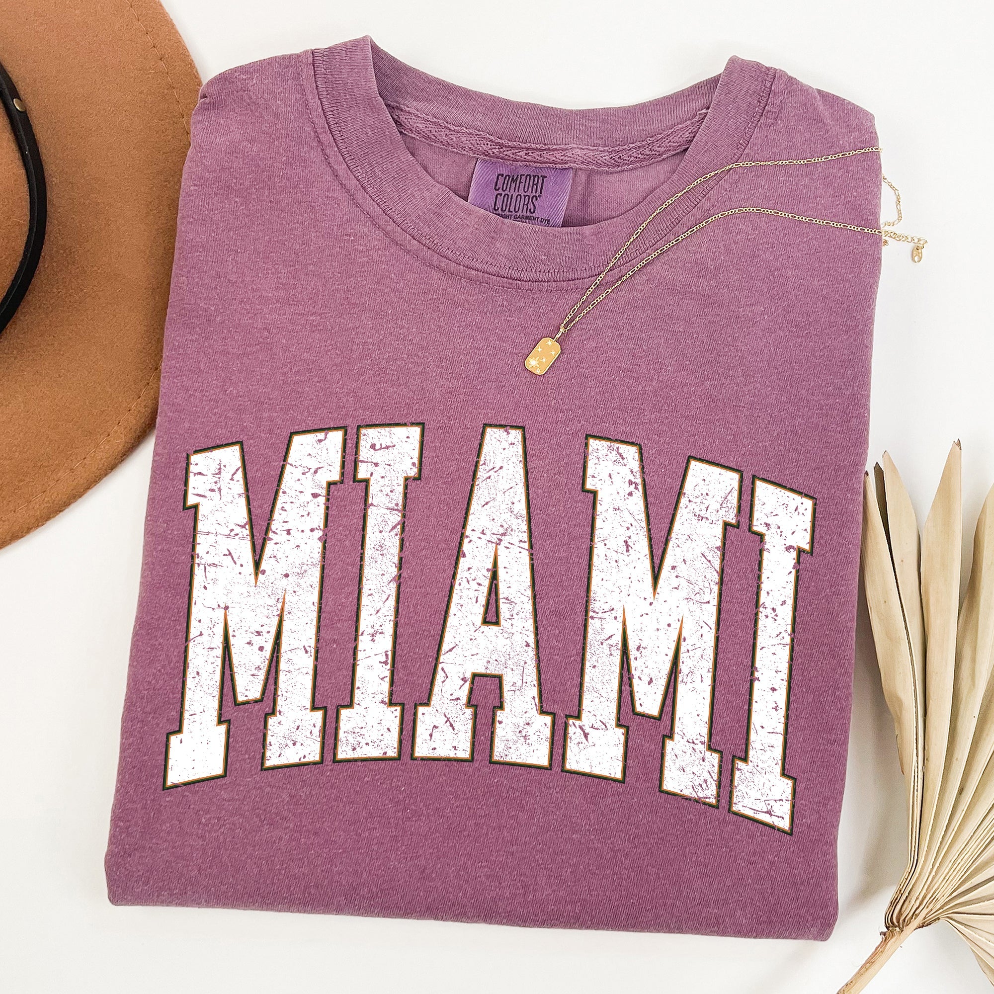 Miami Football Game Day Tailgate State University College Big Game Touchdown Comfort Colors Tee