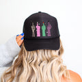 Monster Middle Finger Sassy Funny Halloween Spooky Night Bold Edition Humor Trucker Hat