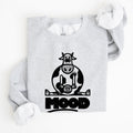 Moo'd Cow Funny Moody Mental Health Positivity Encouraging Humor Wellness Vibes For Positivity Seekers Sweatshirt