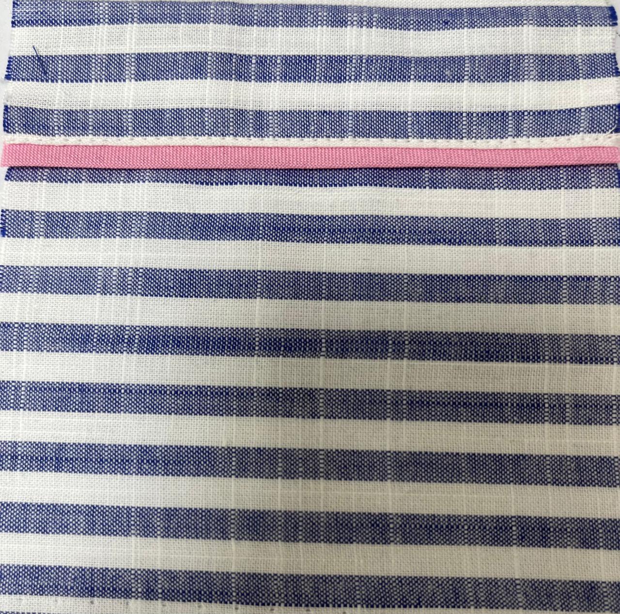 Shawl Collar Striped Boyfriend Shirt
