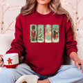 Nutcracker Ballet Santa Christmas Retro Whimsical Holiday Graphic Cozy Sweatshirt