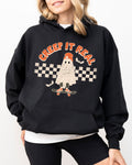 Creep It Real Ghost Halloween Retro Spooky Skeleton Witch Skull Aesthetic Meme Hoodie