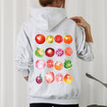 Ripe Tomato Print Garden Fresh Harvest Tomatoes On The Vine Illustration Artwork Hoodie