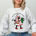 Out Here Looking Like A Snack Christmas Cake Santa Xmas Holiday Festive Cozy Sweatshirt