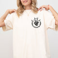 People Give Me The Creeps Pocket Print Skeleton Bats Witch Halloween Spooky Comfort Colors Tee