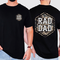 Rad Dad Camouflage Camo Pattern Bold Retro Dad Style Old School Graphic Comfort Colors Tee