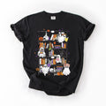 Reading Ghosts Bookish Library Spooky Halloween Booktok Classic Literary Lovers Cozy Comfort Colors Tee