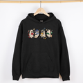 Reading Ghosts, Witches, Wizards of the Haunted Library at Midnight, Cozy Seasonal Favorite Graphic Hoodie