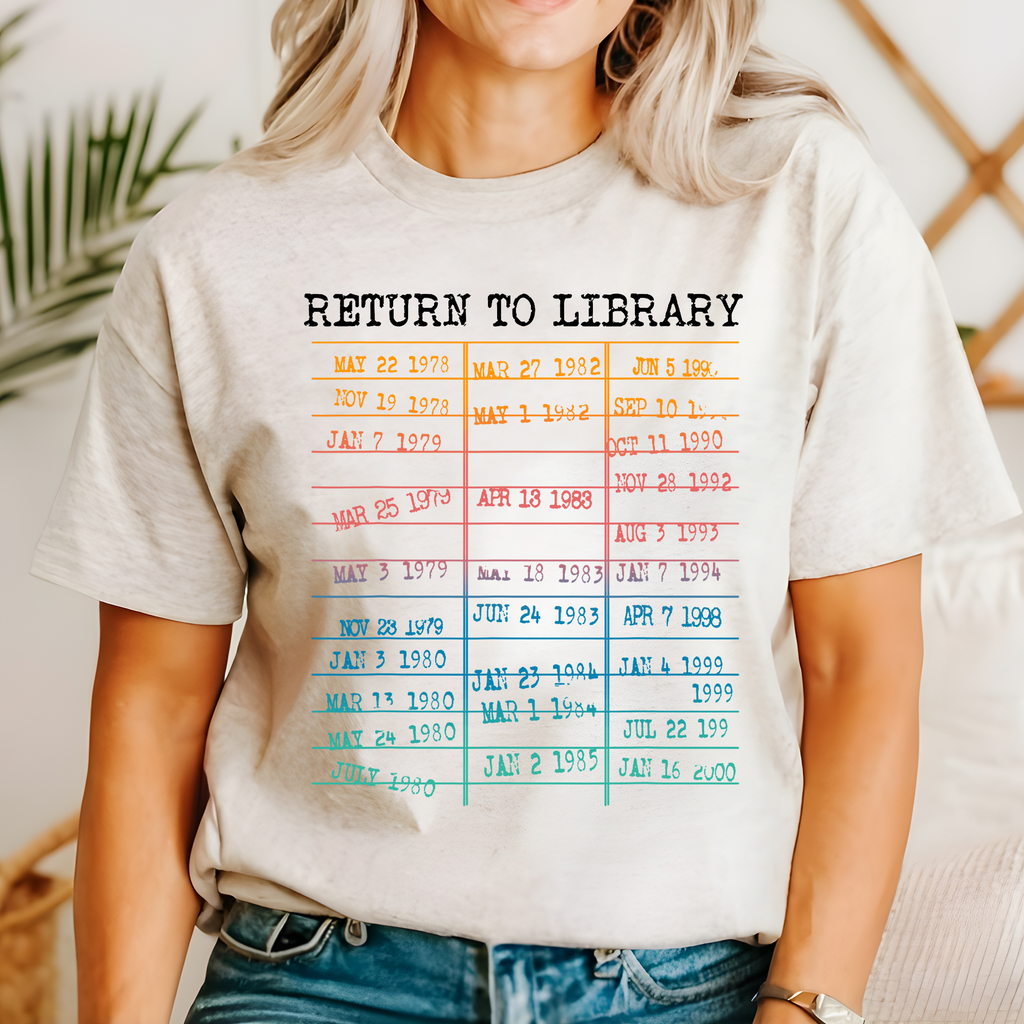 Return To Library BookTok Bookish Trend For Avid Readers And Night Owls Graphic Tee