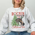 Rockin Around The Christmas Tree Cowboy Country Western Santa Xmas Holiday Celebration Sweatshirt