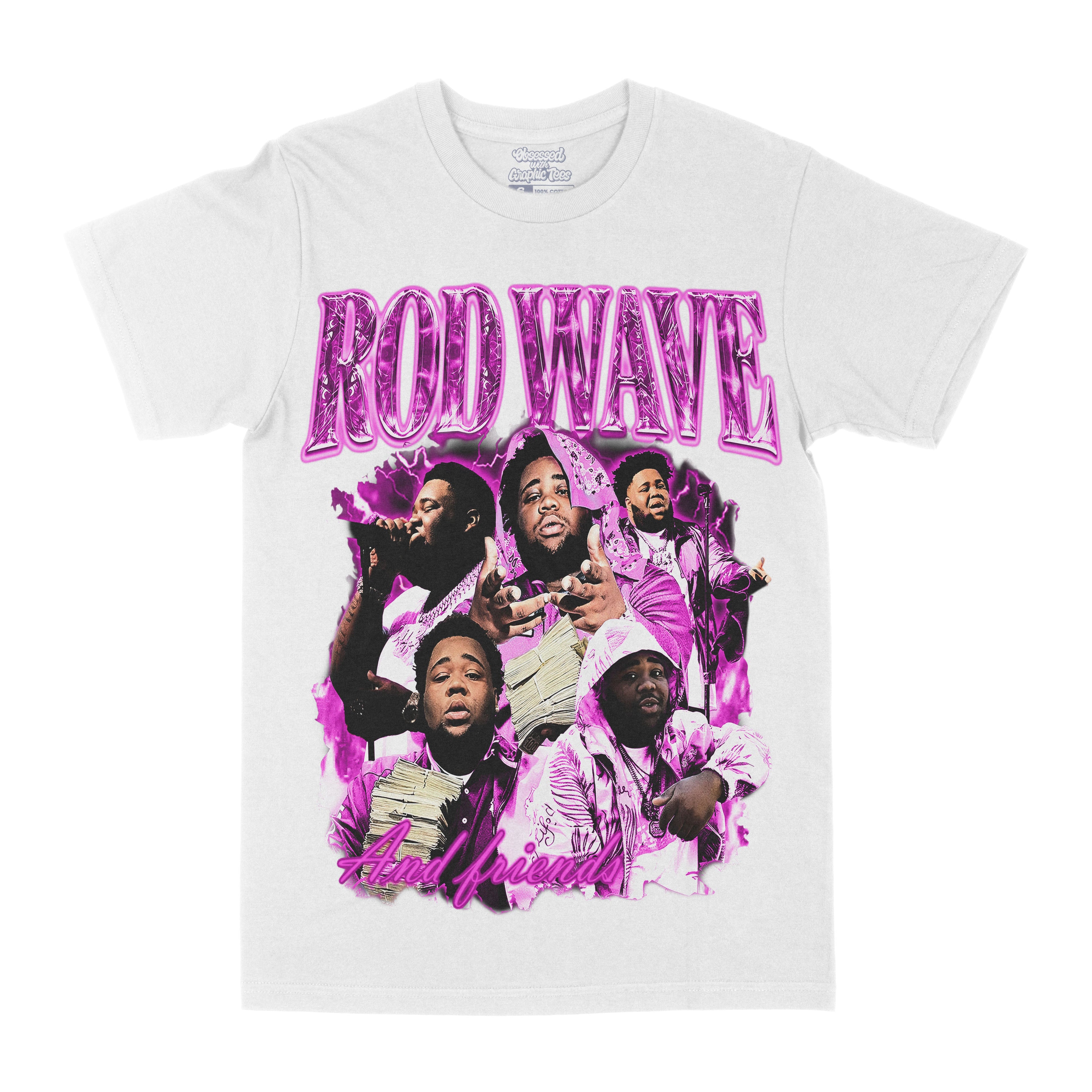 Rod Wave & Friends White Graphic Tee