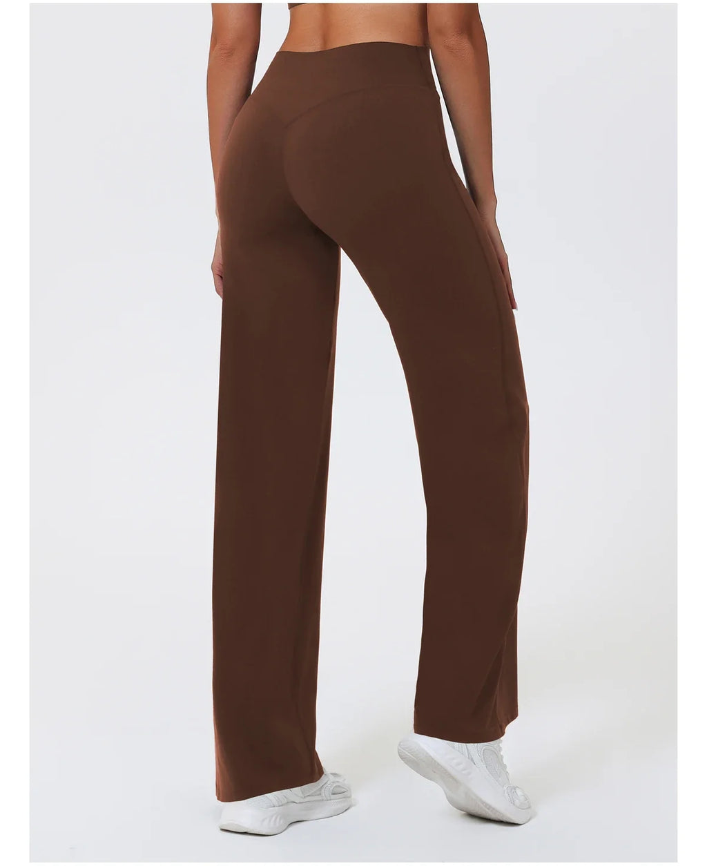 Hearuisavy Summer Straight-Leg Sports Pants Women Gym Clothing Fitness Tights Naked Feeling Compression Wide Leg Yoga Leggings