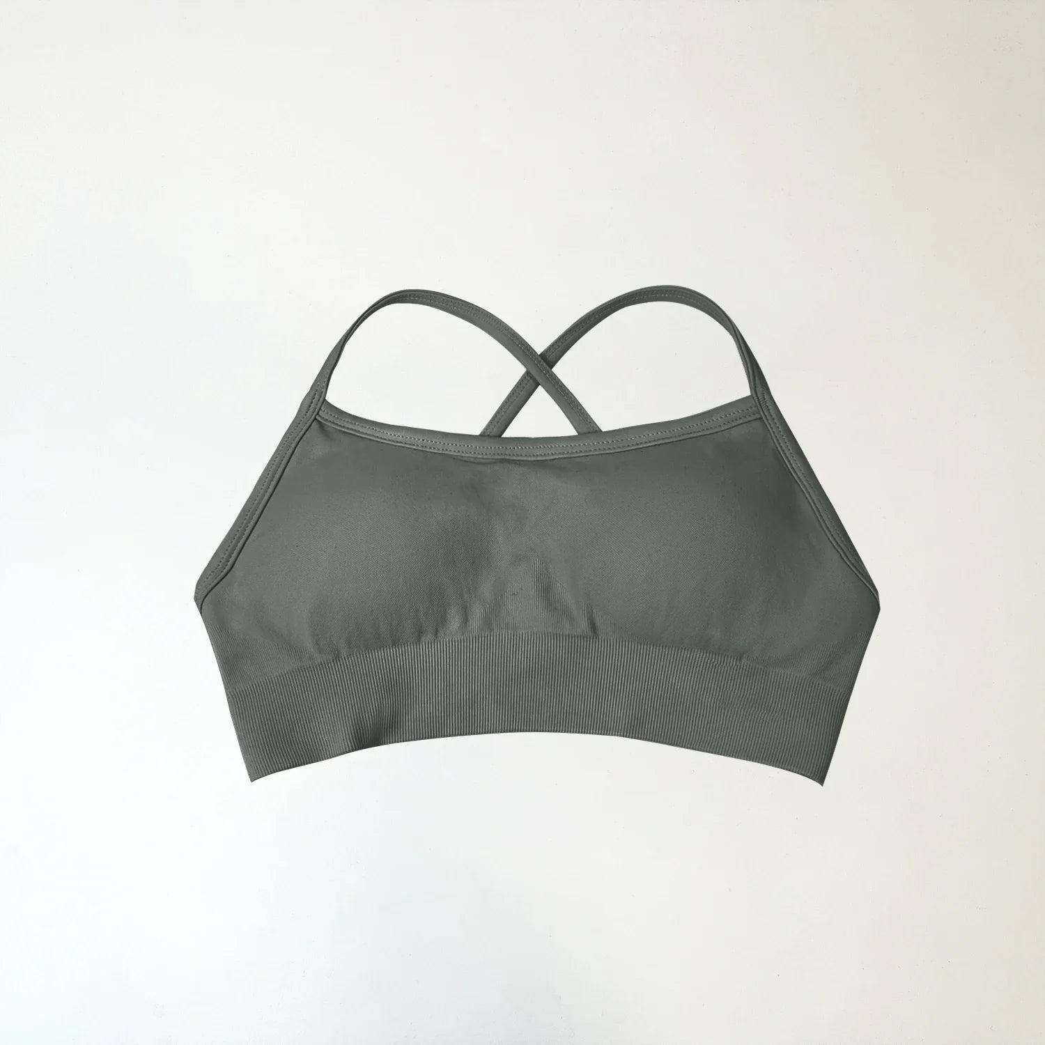 NCLAGEN Backless Sports Bra high support Fitness Underwear Back Cross Gym Crop Top Women Training Running workout Seamless Bras