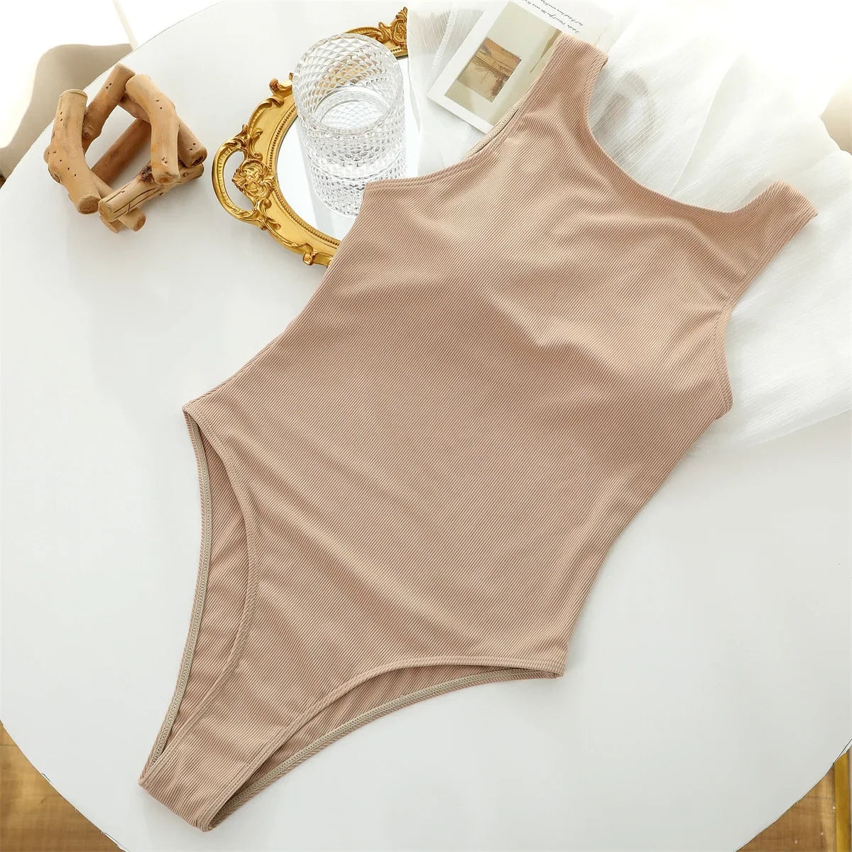 2026 Women One Piece Swimsuit Sexy Swimwear Female Solid Push Up Thong Bather Bathing Suit Monokini Brazilian Swimming Suits
