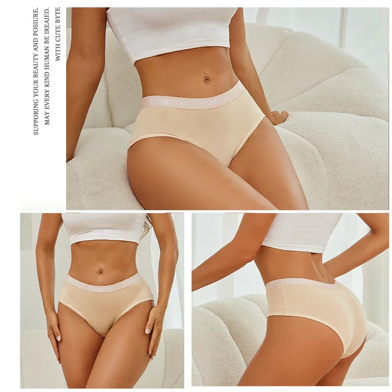 Women's Cotton Briefs Letter Belt Underwear Women Panties Sexy Breathable Briefs Female Stretch Ladies Soft Comfortable Lingerie