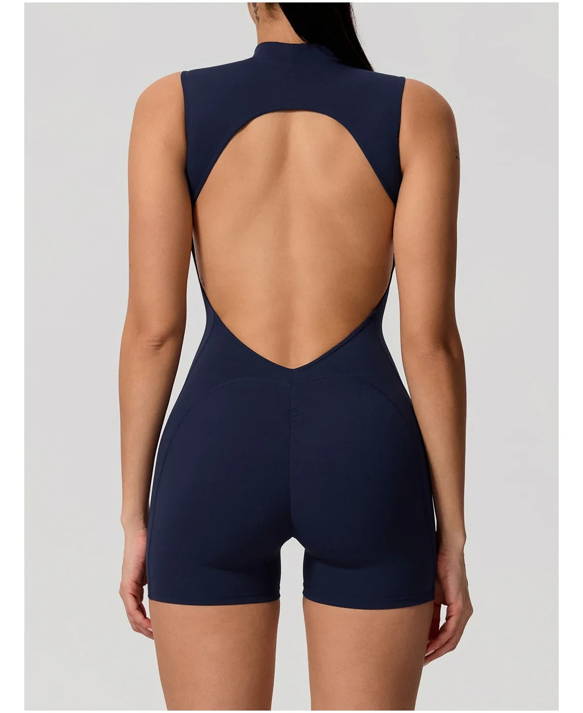 Hearuisavy Summer Sports Overalls Women Gym High Stretch Sleeveless Yoga Bodysuit Running Push Up Butt-Lifting Fitness Jumpsuit
