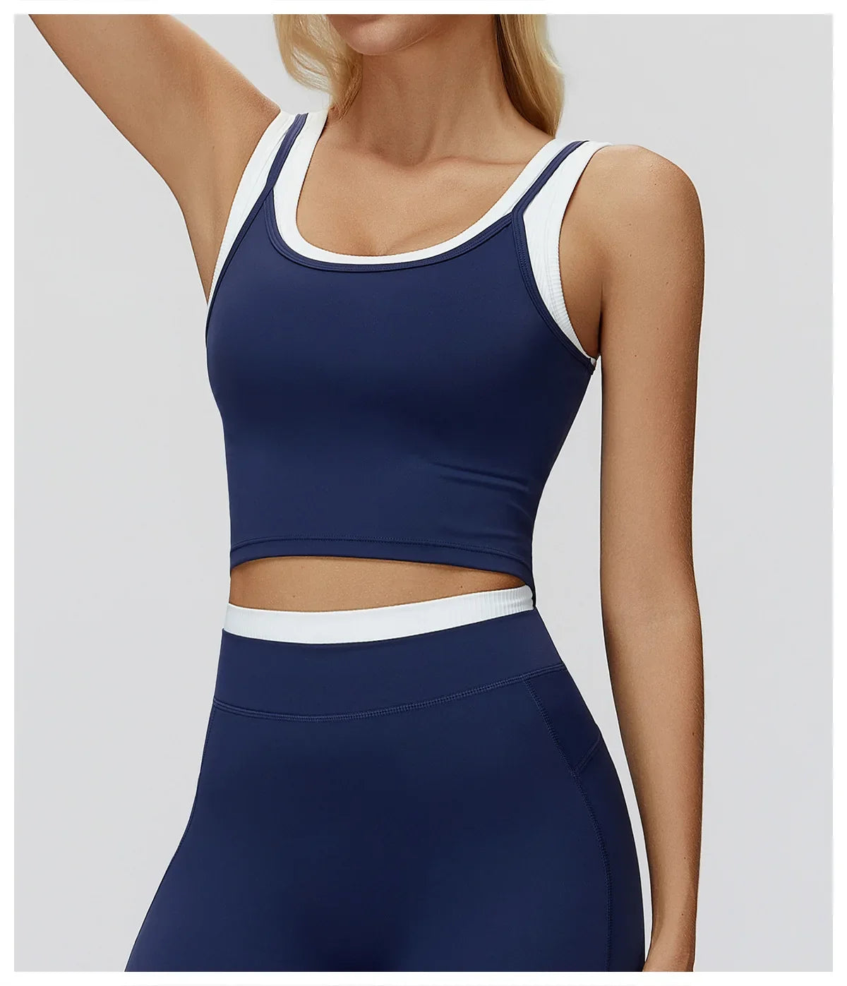 Color Blocked Fitness Bra Workout Tops Gym Underwear Fitness Sports Bras Athletic Sport Bra Women Backless Gym Yoga Crop Top