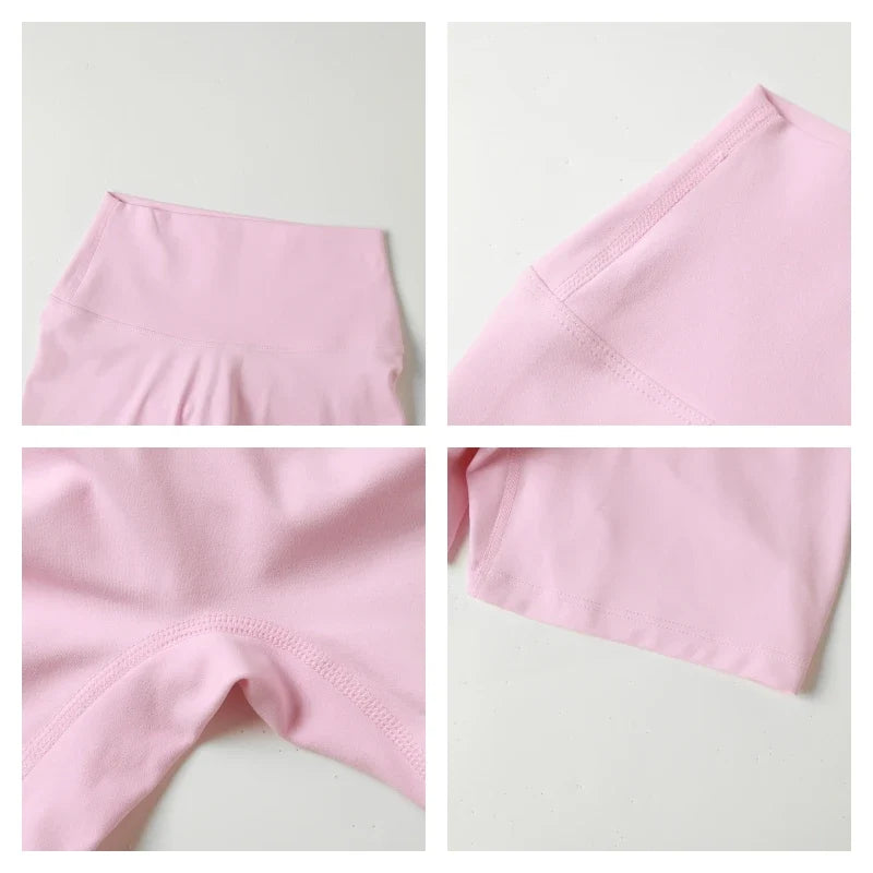 Hearuisavy Summer Elastic Scrunch Yoga Shorts Push Up Gym Leggings Cycling Workout Short Women Quick-Dry High Waist Sports Pants
