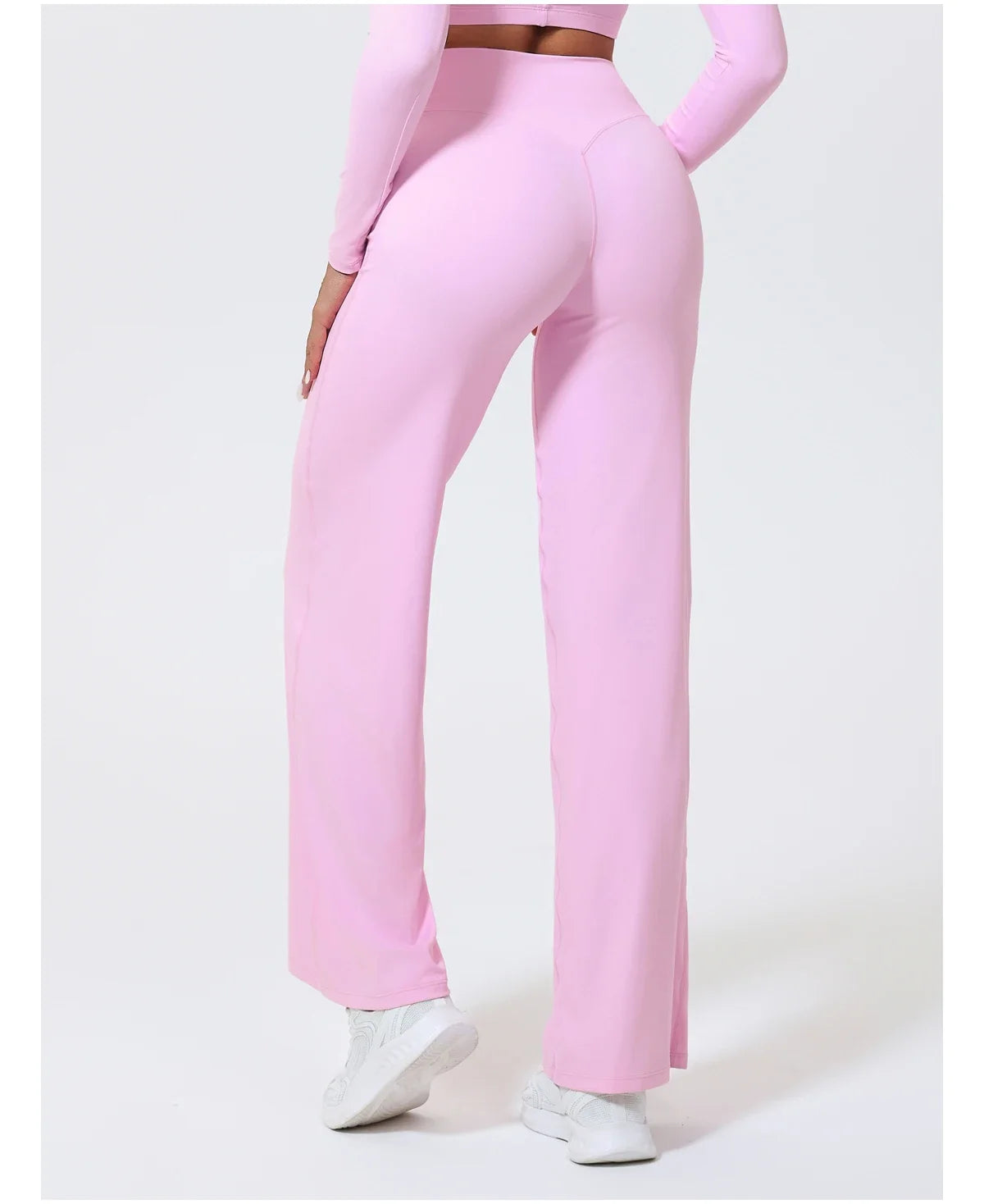 Hearuisavy Summer Straight-Leg Sports Pants Women Gym Clothing Fitness Tights Naked Feeling Compression Wide Leg Yoga Leggings