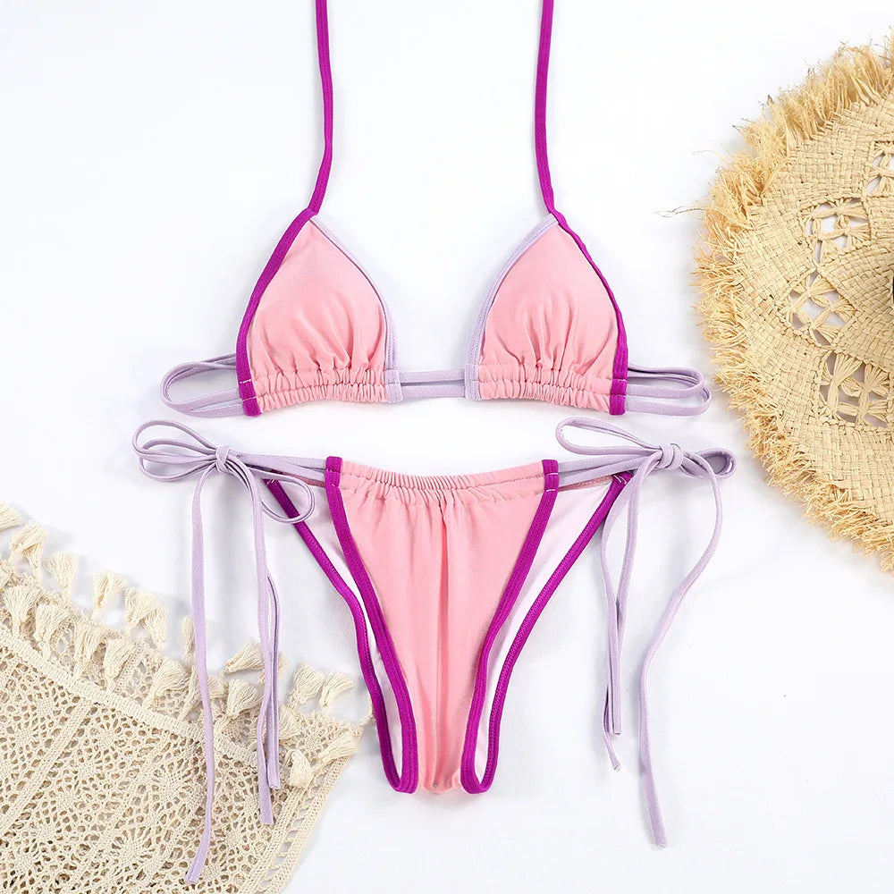 2026 Sexy Women Bikini Micro Bikini Sets Push Up Female Swimsuit Thong Brazilian Swimwear 2 Pieces Biquini Beach Swimming ביקיני