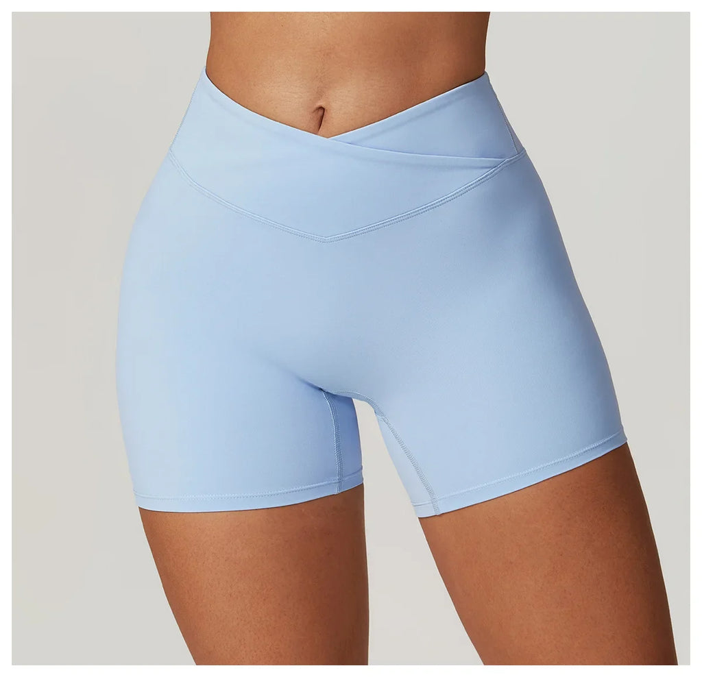 Yoga Shorts Women High Waist Workout Shorts Fitness Yoga Tights Lift Butt Fitness Ladies Yoga Gym Running Short Pants Sportswear