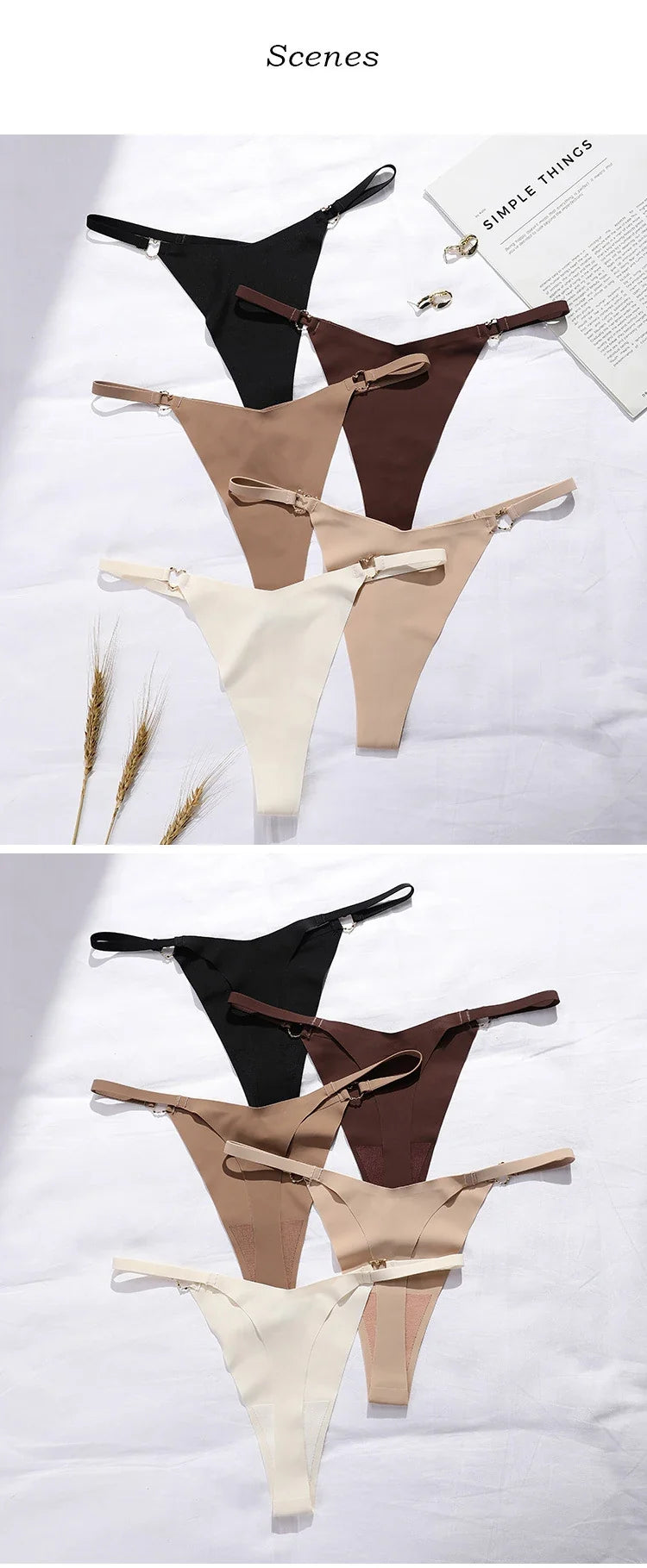 Iron Ring Ice Silk Sexy Women G String Briefs Panties Girls Underwear Thong Underpants Seamless Lingerie Plus Size S-XL