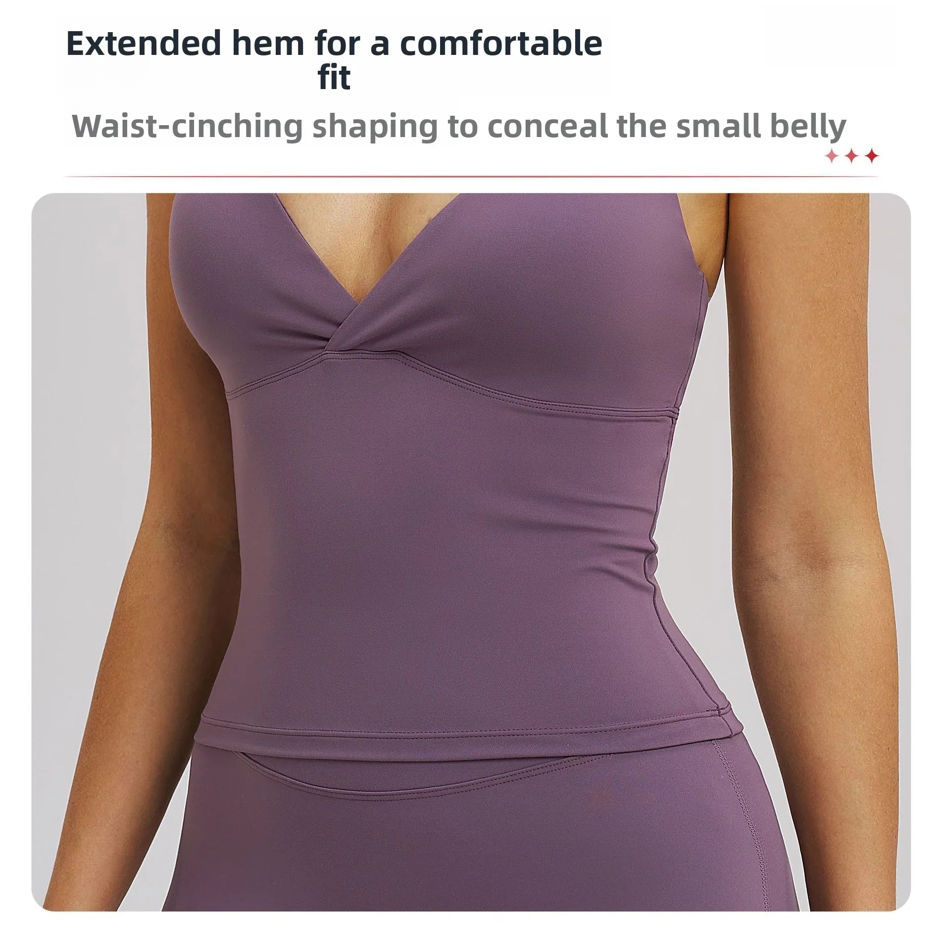 Vision Twist Front Longline Top Sports Longline Strappy Top Sports Yoga Vest Women's Fitness Tank Top Gym Running Workout Halter