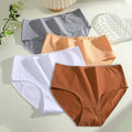 4Pcs Women's Seamless Cotton Briefs Women Plus SizePanties Solid Color Breathable Underwear Female Low Waist Soft Lingerie S-XXL