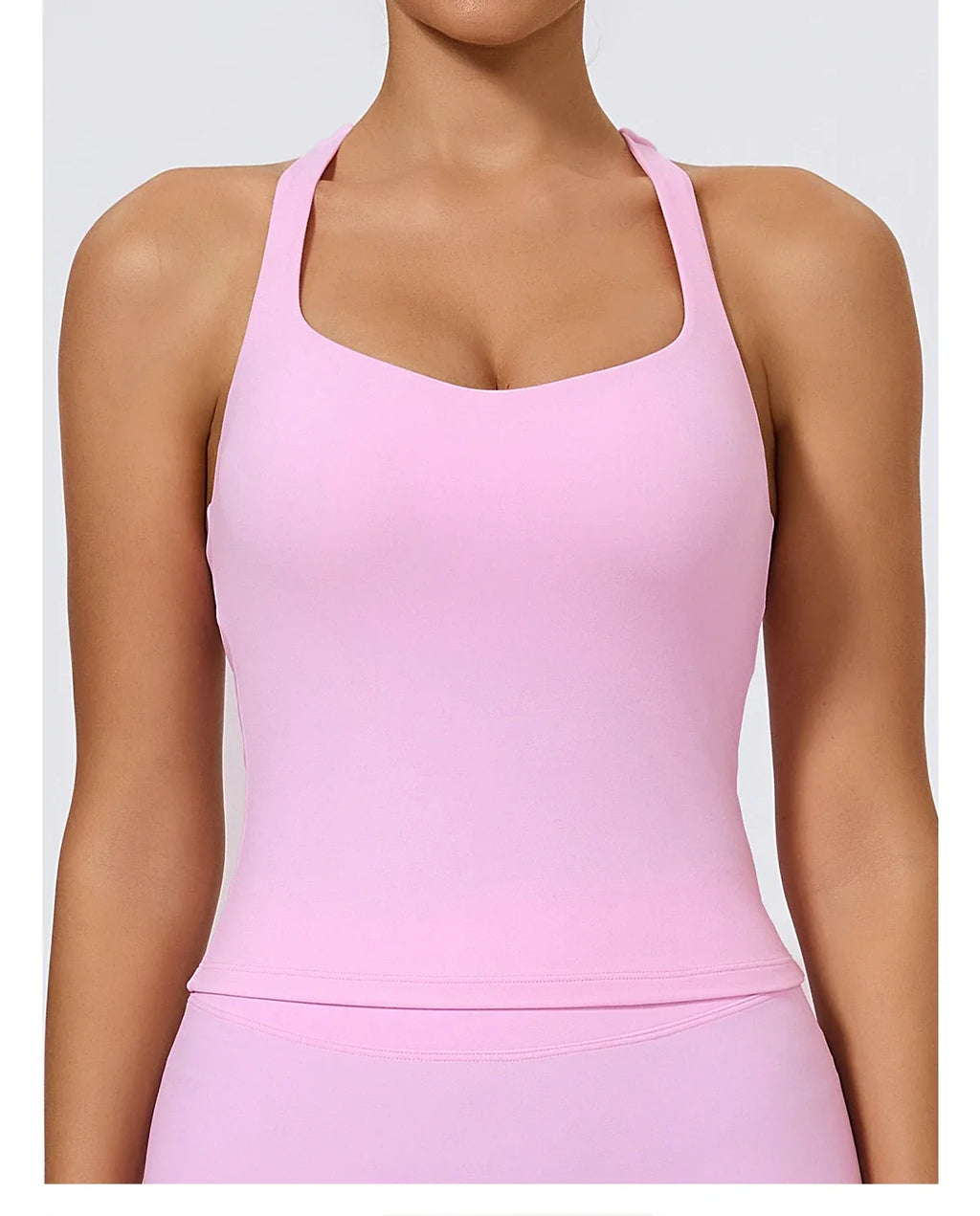 Hearuisavy Summer Woman Sports Vest I-Back Strap Design Gym Sportswear Breathable Quick Dry Fitness Tank Top Running Yoga Top