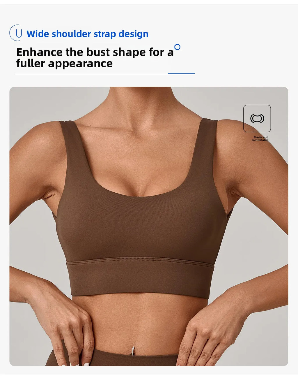 High Strength Yoga Bra Breathable Sports Bra Anti-Sweat Fitness Top Women Shockproof Crop Top Push Up Sport Bra Gym Workout Top