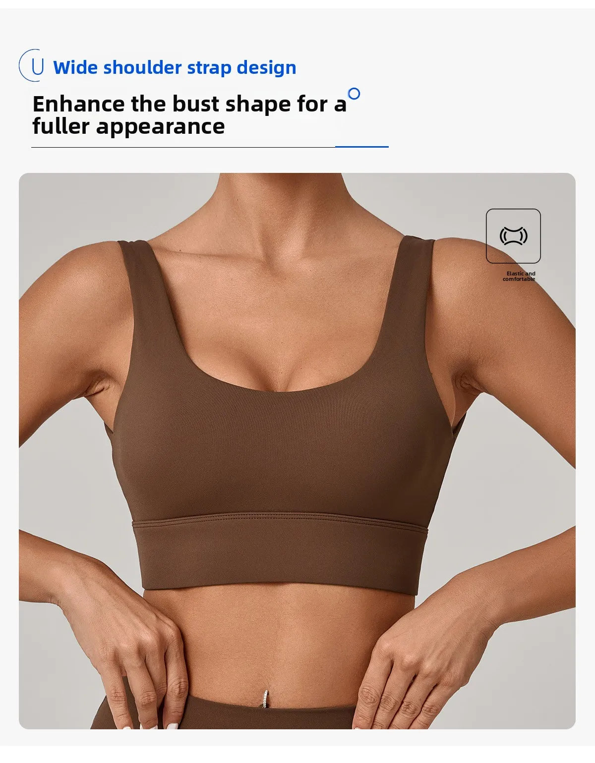 High Strength Yoga Bra Breathable Sports Bra Anti-Sweat Fitness Top Women Shockproof Crop Top Push Up Sport Bra Gym Workout Top