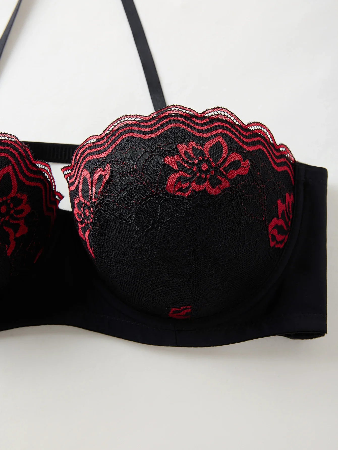 B C D Thin Cup Floral Lace Large Size Bra Side-Breast-Enhancing Silicone Pad Minimizer Push up Comfortable Bra