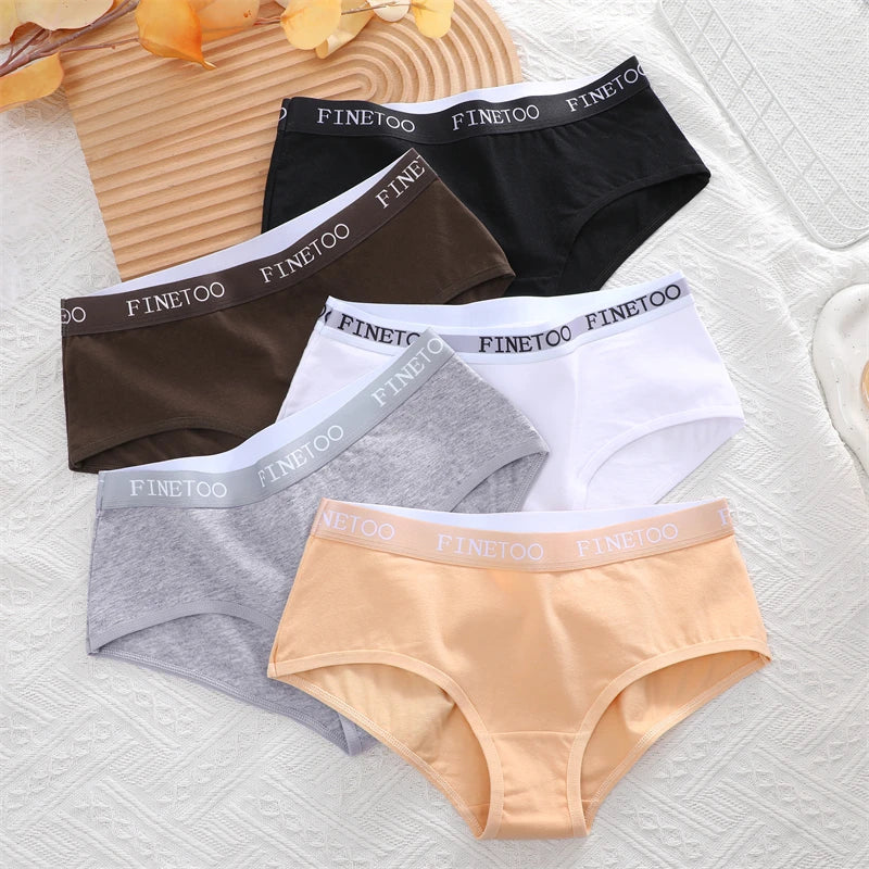Women's Cotton Briefs Letter Belt Underwear Women Panties Sexy Breathable Briefs Female Stretch Ladies Soft Comfortable Lingerie