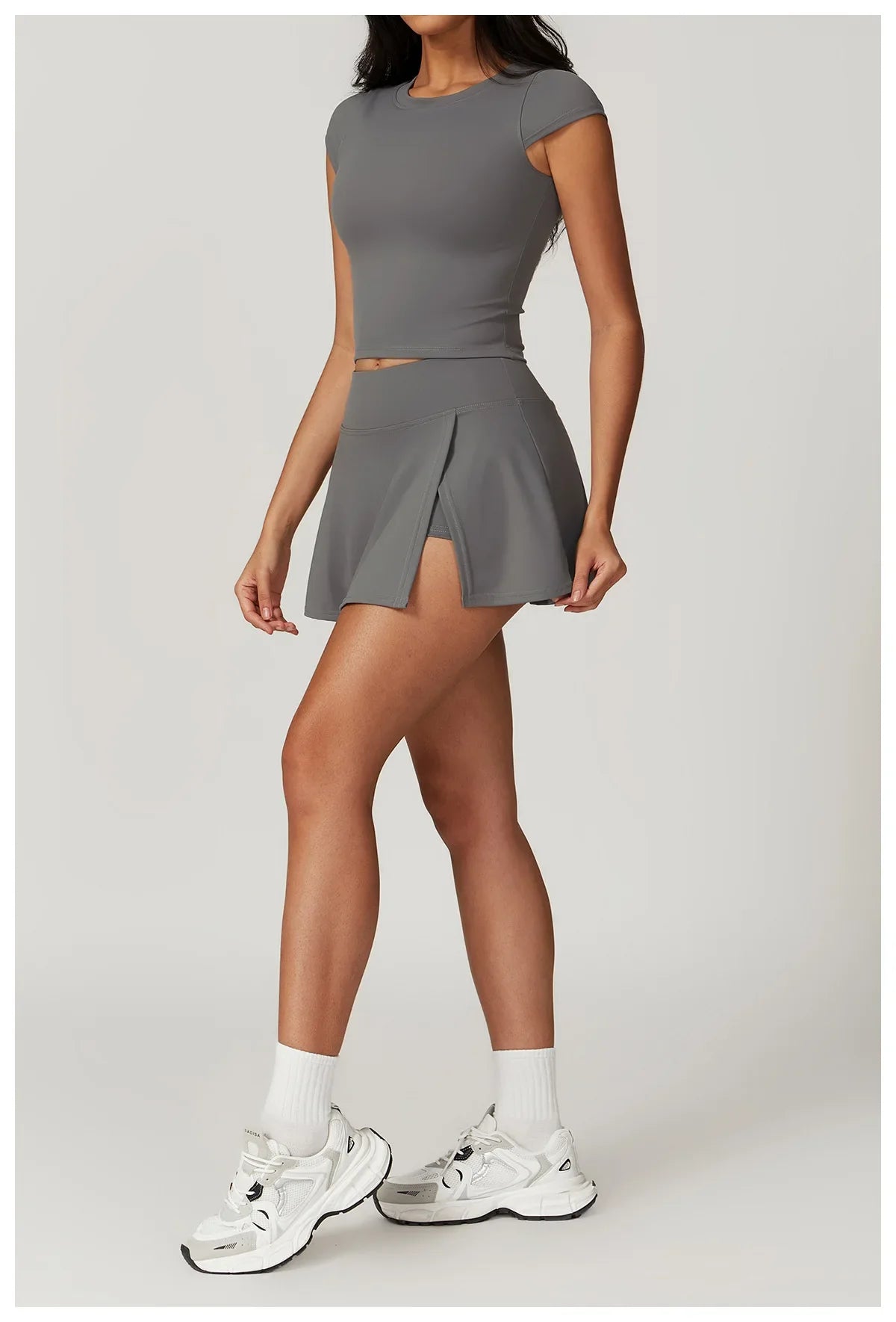 New Yoga Short Skirt Women Summer Comfortable Slit Yoga Skirt Fitness Outdoor Riding Skirt Anti-voyeur Sports Skirt High Quality