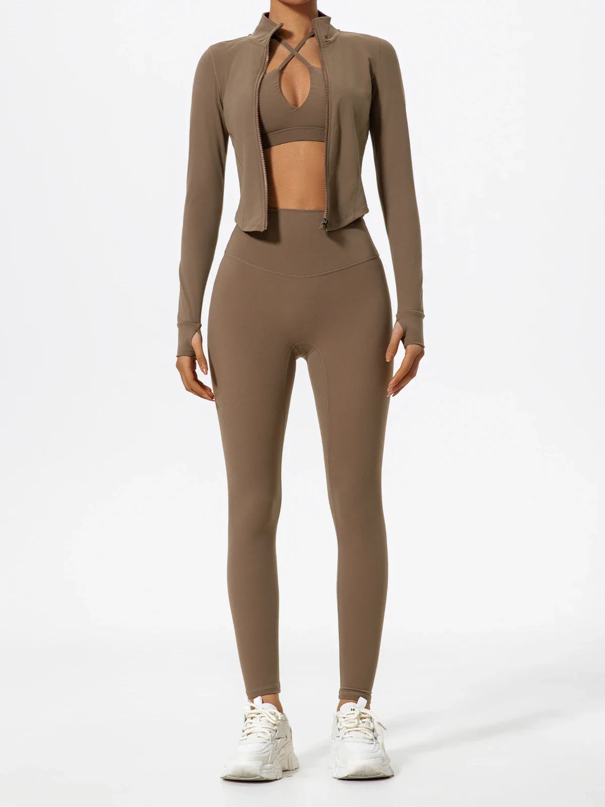 Hearuisavy Summer Ultra-Soft Fabrics Tight Sports Jackets Women Zipper Gym Yoga Clothes Female Quick-Dry Long Sleeve Sportswear
