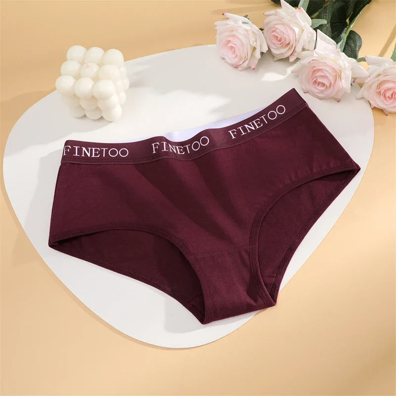 New 3Pcs Women's Cotton Briefs Letter Belt Underwear Women Panties Sexy Breathable Briefs Female Stretch Ladies Soft Lingerie