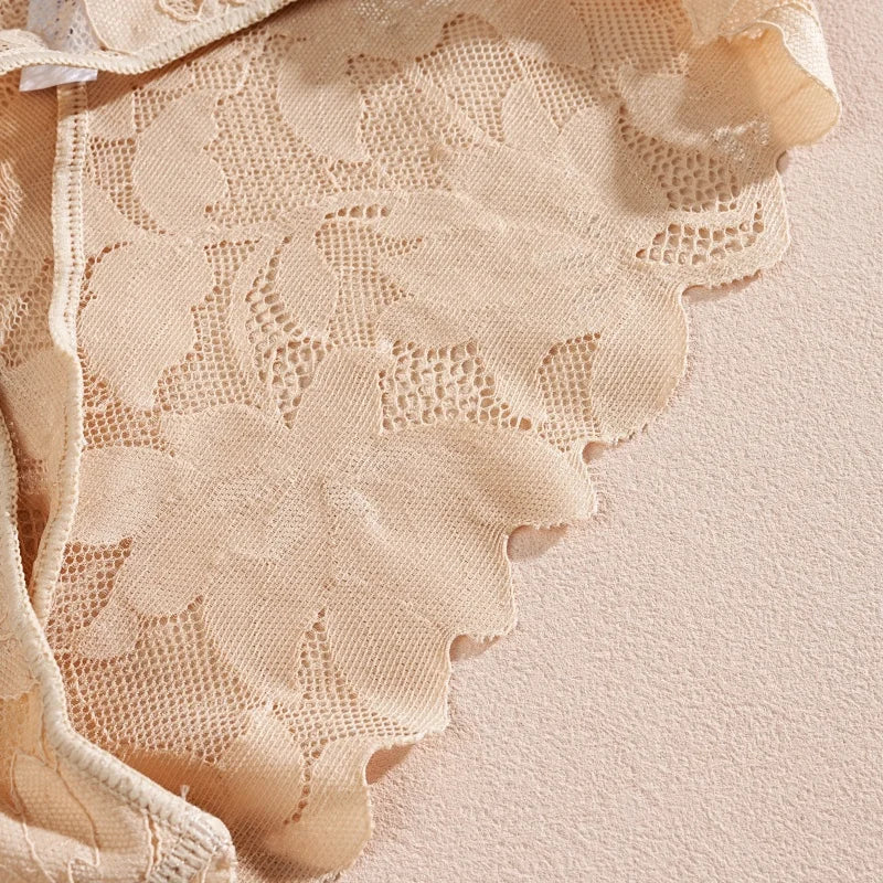 3Pcs/Set Sexy Floral Lace Underwear Panties Sets Hollow Out See-Through Romantic Lingerie Underwear Sexy Women Panties S-XL
