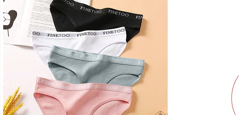 1Pcs Women' Cotton Pantys Sexy Comfortable Letter Printed Woman Briefs Ladies Underpants Fashion Girls Lingerie M-XXL