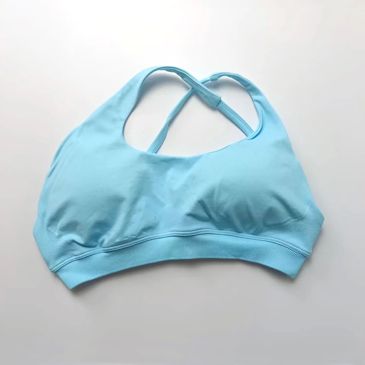 NCLAGEN Asymmetric Sports Bra Gym Top Woman High Support Halter Backless Fitness Speed Activewaer Workout Seamless Underwear