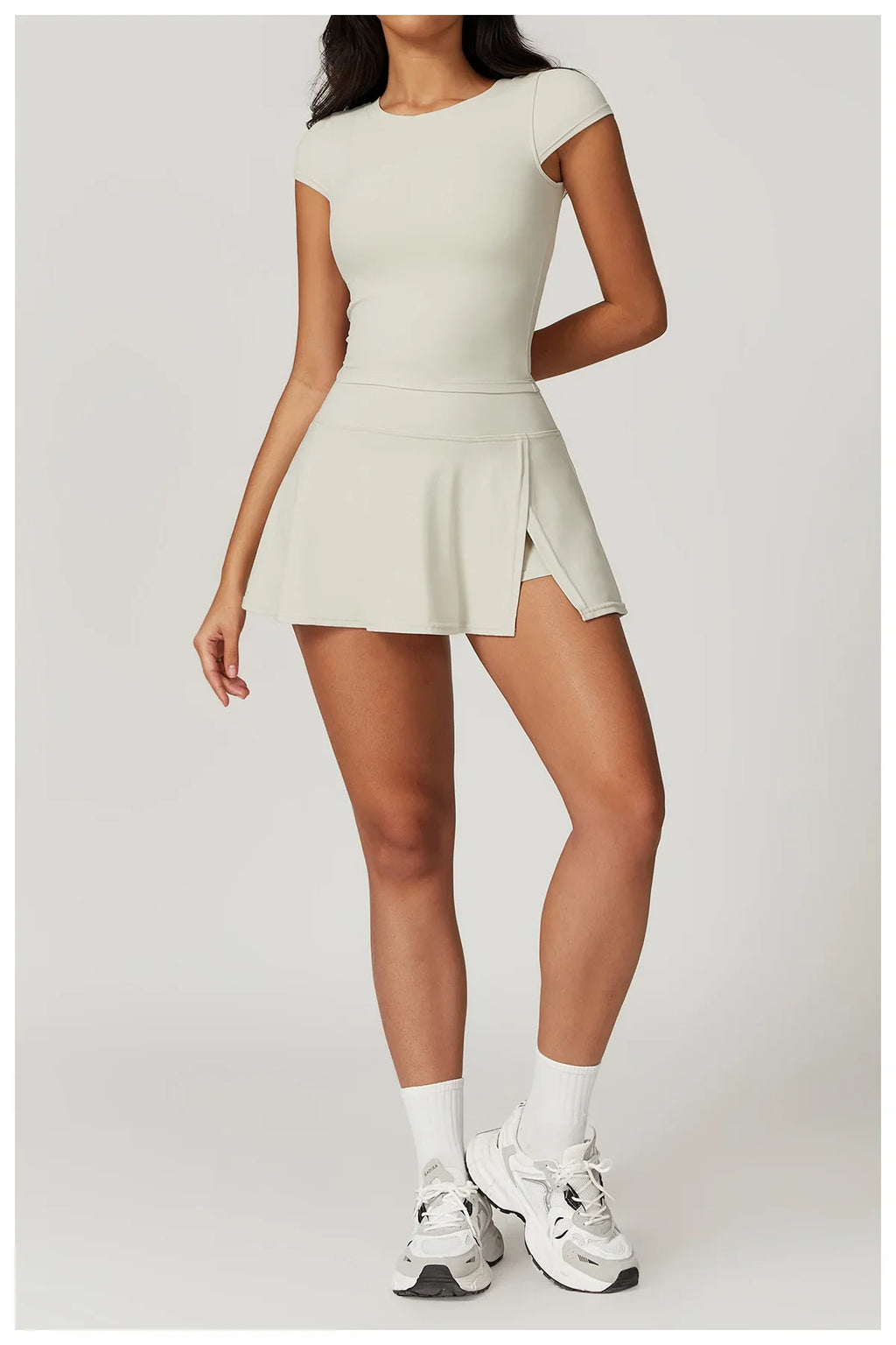 New Yoga Short Skirt Women Summer Comfortable Slit Yoga Skirt Fitness Outdoor Riding Skirt Anti-voyeur Sports Skirt High Quality