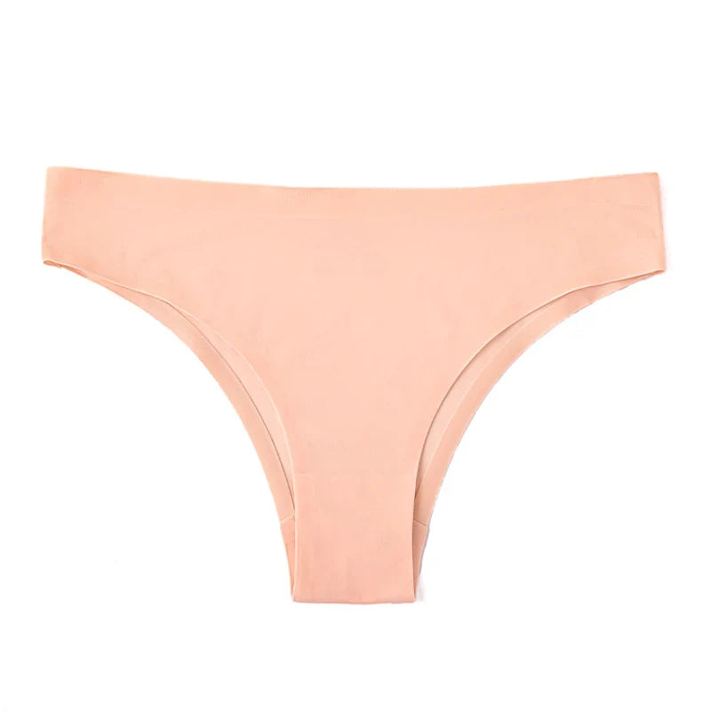 Ice Silk Thong Sexy Women Panties Seamless G String Briefs T Back for Girls Underwear Temptation Ladies Underpants Size M-XXL